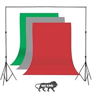 greengrey and red screen backdrop with stand 8ft x 12ft wide green screen backdrop with 85 ft x 12 ft wide photo backdrop stand photo backdrop stand kit include carry bag