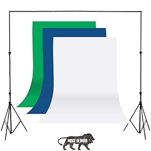 greenwhite and blue screen backdrop with stand 8ft x 12ft wide green screen backdrop with 85 ft x 12 ft wide photo backdrop stand photo backdrop stand kit include carry bag