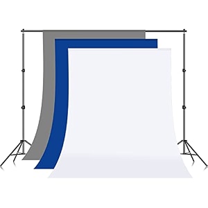 whitegrey and blue screen backdrop with stand 8ft x 12ft wide green screen backdrop with 85 ft x 12 ft wide photo backdrop stand photo backdrop stand kit include carry bag