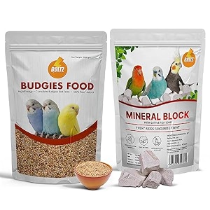 boltz bird food for budgies - mix seeds 12 kg budgies food  mineral block