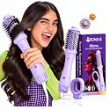 Bombae Hairess Ionic 3-In-1 Hot Air Brush Dryer, Curl, Volumizer & Straightener|Hair Dryer For Woman|Blow Dryer For Women|Hot Hair Brush|Hair Blow Dry Brush|Hair Styling Tools|1200W Power, Ceramic-Coated, 360° Airflow For
