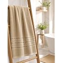 Bombay Dyeing Flora Biscuite Bath Towel