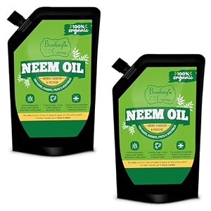bombay greens 250 ml water soluble neem oil for plants insect spray 100 pure cold pressed neem oil for indoor amp outdoor plant - pack of 2
