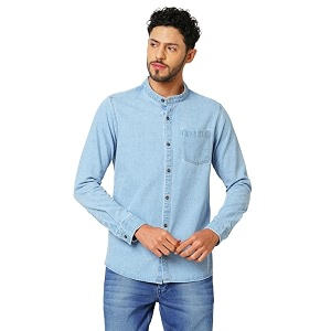 Bombay High Mens Solid Relaxed Fit Shirt