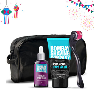 bombay shaving company beard growth kit with onion activator for fast beard growth 3 items in the set