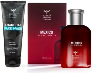 bombay shaving company mexico perfume and charcoal facewash combo 2 items in the set