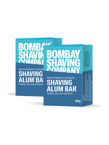 bombay shaving company shaving alum bar for men pure  natural  after shave bar antiseptic anti-odour 200 g