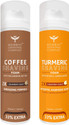 BOMBAY SHAVING COMPANY Turmeric Shaving Foam with Turmeric, Sandalwood, Kesar and 2X Creamier Formulae for Superior Glide and Protection 266 ml (33% Extra) (266 g) & Coffee Shaving Foam with Coffee Extracts, Nut Oil, Olive Oi