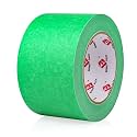 BOMEI PACK Painters Tape 3 Inch, 3D Printing Tape 3 Inches x 55 Yards for Laser Cutting, 21-Day Clean Removal Wide Green Masking Tape