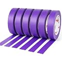 BOMEI PACK Purple Painters Tape,1" x 60 Yards x 6 Rolls (360 Yards Total) - Paint Tape for Walls Painting, Automotive, Labeling, DIY Crafting, Decoration and School Project