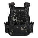 BOMTURN Tactical Vest for Men Quick Release Laser-Cutting Modular Vest for Outdoor