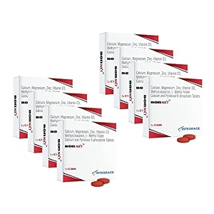 multivitamin  120 tablets 8 packs x15 tablets  boosts immunity improves bone health  contains zinc advanced calcium magnesium vitamin d3 vitamin b12 and folic acid  daily supplement for men and women
