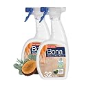 Bona Hardwood Floor Cleaner Spray - 32 fl oz - Cedar Wood Scent - Refillable - Residue-Free Floor Cleaning Solution for Wood Floors (Pack of 2)