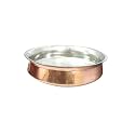 Biryani Handi Pure Copper Lagan Pan with Tin Lining 5 litres 12 inch with Free Steel lid