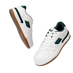 Bond Street Mens White Green Casual