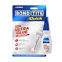 Bondtite Quick Ultra Glue Brush & Nozzle | 15g | Instant Adhesive | 10X Unbreakable Bond | Twin Dispensing | Special Brush Applicator to Ensure Full Coverage | Multi Material Strong Bonding | DIY