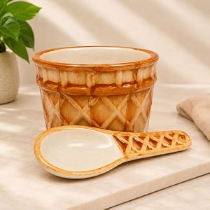 bone ash free ceramic mug brown set of 1