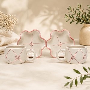 bone ash free ceramic mug set of 2  premium glossy off white coffee amp tea mugs for home office amp kitchen  durable microwave amp dishwasher safe elegant everyday drinkware cup 200ml