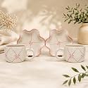 Bone Ash Free Ceramic Mug Set of 2 | Premium Glossy Off White Coffee &amp; Tea Mugs for Home, Office &amp; Kitchen | Durable Microwave &amp; Dishwasher Safe Elegant Everyday Drinkware Cup (200ml)