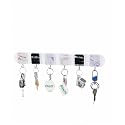 Boniry 1 Pcs Marble-Styled Kitchen Utensil Rack - Wall Mounted, Punch-Free, Strong Capacity | Organize Utensils, Towels, Keys, Bags MARBAL White