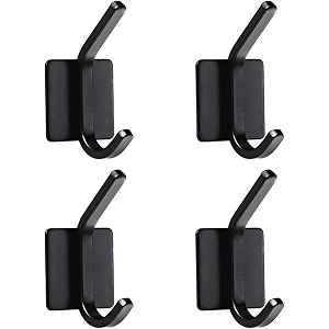 boniry 4 pack wall adhesive hooks waterproof stainless steel wall hookbest use kitchen and bathroom self adhesive hooks heavy duty for towel and kitchen accessories item matt dual hook