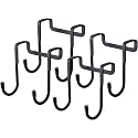 Boniry 4 Pcs Stainless Steel Over-The-Door Hooks - Heavy Duty S-Shaped Hangers for Clothes and Cabinet Organization - No Drilling Needed