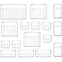 Boniry Drawer Storage Organizer 16 PCS | Drawer Organizer Trays Set Clear Plastic Storage Bins Bathroom Tray Dividers Acrylic Organizer | Dressing Table Organizer