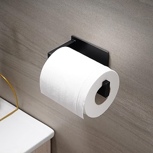 boniry space aluminium tissue paper roll holder kitchen and bathroomtissue paper roll standbathroom and kitchen accessories black 1 pcs