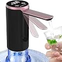 Boniry Water Dispenser, USB Charging Water Dispenser Pump Automatic Drinking Water Jug Dispenser for Universal 2-5 Gallon Office Camping Kitchen (Big Water Dispenser White)
