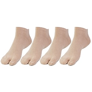 bonjour womens beige cotton regular socks  free size pack of 3  soft amp all-day comfort casual socks