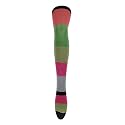 Bonjour Women's Cotton Thigh High Socks (Bro595_Multicoloured_Free)