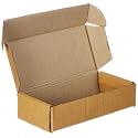 BonKaso 3 Ply Brown Flap Corrugated Boxes for Packaging | 8"x4"x2" (Pack of 25) | Cardboard Packing Box for Shipping, Moving &amp; Storage | Cartons for Courier &amp; Goods Transportation.