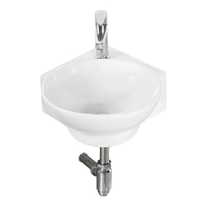 bonkaso white ceramic wall mounted wash basin  oval bathroom sink  162 x 134 x 55 inch wall hung basin  space saving glossy finish durable wash basin