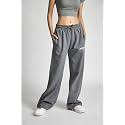 BONKERS CORNER Dark Grey Melange Wide-Leg