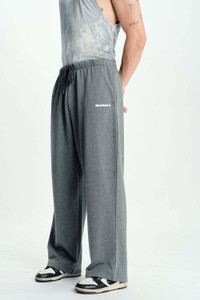 Bonkers Corner Solid Men Grey Track Pants