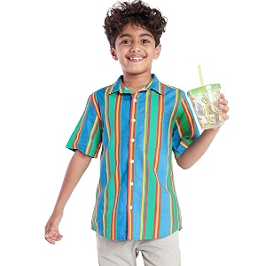 bonkids boy39s printed regular fit shirt