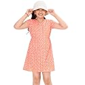 BONKIDS Girl39s Cotton Asymmetrical Knee-Length Dresses