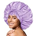 BONNET QUEEN Silk Bonnet for Sleeping Women, Double layer Satin Hair Bonnet for Curly Hair, Satin Hair Cap for Sleeping