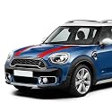 Bonnet Stripe Graphics Sticker Hood Trunk Rear Decal Stickers for Mini Cooper S Countryman 2nd Gen F60 2017-Present (Gloss RED)