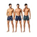 BONO Men Cotton Blend Printed Trunk Combo