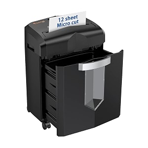 Bonsaii 12 Sheet Micro Cut Paper Shredder