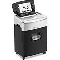 Bonsaii 120-Sheet Autofeed Micro-Cut 30-Min Run Heavy Duty Paper Shredder