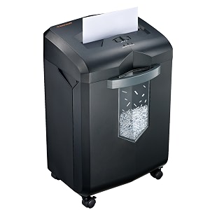 bonsaii evershred c149-c 18-sheet heavy duty cross-cut papercdcredit card shredder with 6 gallon pullout basket and 4 casters 60 minutes running time black