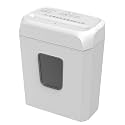 Bonsaii Quiet Cross-Cut Shredder, Ideal for Home Offices, Low-Noise Shredder, 6 Sheets at Once, Perfect for documents, Mail &amp; Staples, 3.4-Gallon Wastebasket, Easy-Carry Handle, White