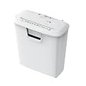 Bonsaii Quiet Strip-Cut Shredder, Up to 8 Sheets, Offering high Security, CDs, Credit Cards, Overheat Protection, Equipped with a 3.4-Gallon bin, Operates Quietly, Ideal for Home Office, White