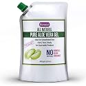 BONSOUL All Natural and Pure Aloe Vera Gel | 99% Aloe Vera | Ideal for Dehydrated Skin | Hair, Face and Body (400 GMS)