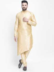 bontebok men pure silk kurta churidar set