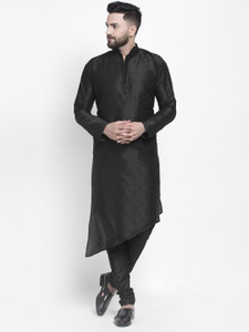 bontebok men pure silk kurta churidar set