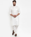 bontebok Men Cotton Blend Kurta Pyjama Set