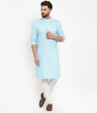 bontebok Men Cotton Blend Kurta Pyjama Set